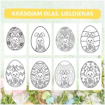 Krāsojam olas. Lieldienas. Pirmsskola