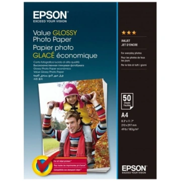 EPSON Value Photo Paper A4 50 loksnes