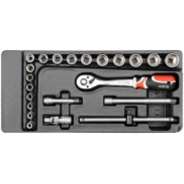 Uzgriežņu atslēgu komplekts 3/8 "instrumentu skapj