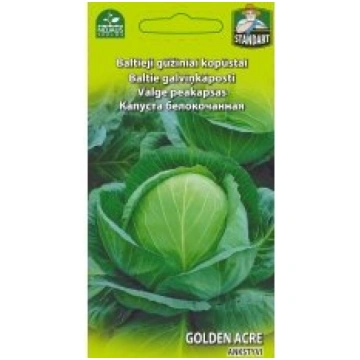 Standart vegetable Sēklas kāposti agrie Golden Acr