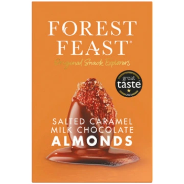 Forest Feast mandeles piena šokolādē ar sālītu kar