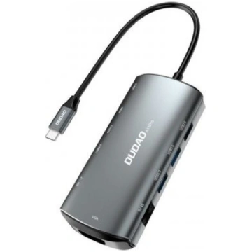 Dudao 11w1 multifunctional HUB USB Typ C - USB Typ