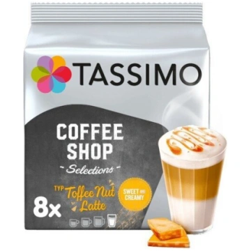 Jacobs Tassimo Toffee Nut Latte kafijas kapsulas, 