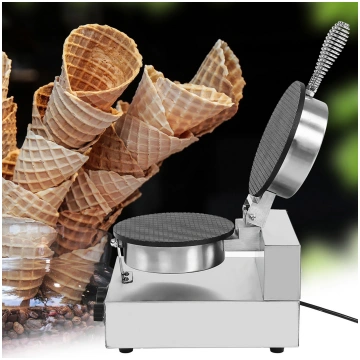 Electric Stainless Steel Ice Cream Egg Waffle Cone