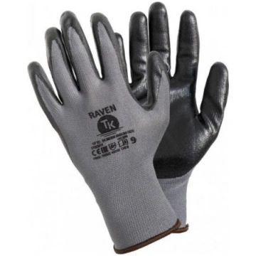 UN POLYESTER + NITRILE RAVEN ASSEMBLY GLOVES SIZE 