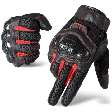 Red / S Motorcycle Tactical Gloves Touch Screen Cy
