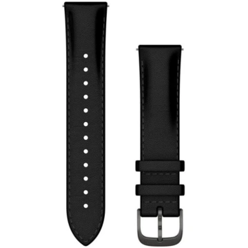 GARMIN Quick Release Bands 20 mm, Black Leather wi