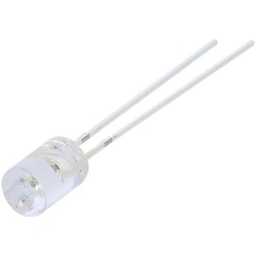 LED; red; 5mm; 500÷750mcd; 100°; Front: flat; 12VD