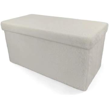 DOMOLETTI Pufs Domoletti Mateo, balta, 38 cm x 38 