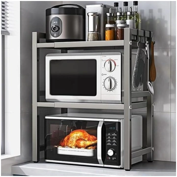Expandable Microwave Oven Rack, Kitchen Countertop