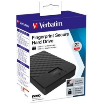 VERBATIM FINGERPRINT SECURE HDD 2TB AES 256 ENCRYP
