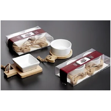 Trauks mērcei ar paliktni (bambusa), porcelāna, BB