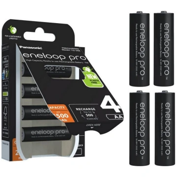 eneloop Panasonic Pro Akku BK-3HCDE/4BE AA 2500mAh