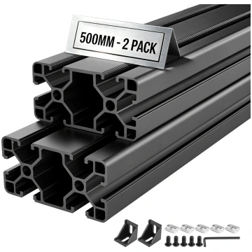 VEVOR 2gab 4080 alumīnija profils 500 mm T-veida s