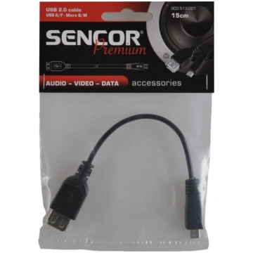 Sencor usb b micro / usb a ligzda SCO 513 001 (859