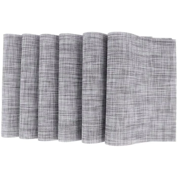 VALICLUD Pack of 6 PVC Table Mats Rectangular Heat
