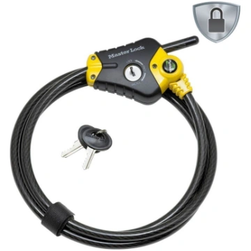 Master Lock regulējama Pitons troses slēdzene 10mm