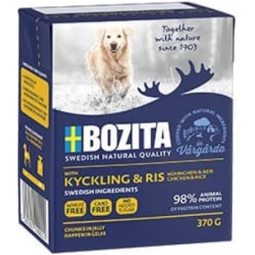 Bozita gaļas gabaliņi vistas / rīsi želejā 370g