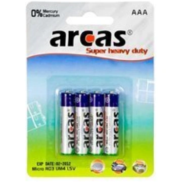 Arcas Super Heavy Duty AAA (LR03), 4- pack