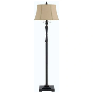 61" Bronze Two Light Traditional Shaped Floor Lamp
