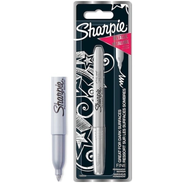 Sharpie Metallic Marker Permanent F 1 4mm Silber 1
