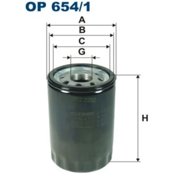 FILTRON Eļļas filtrs OP 654/1