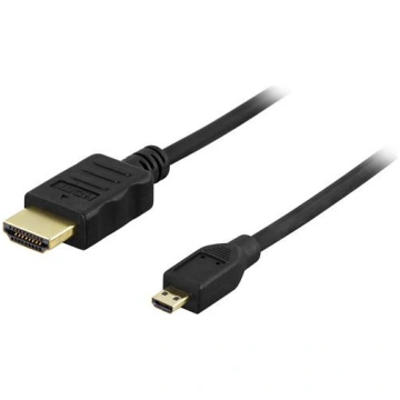 Cable DELTACO 4K, Ultra HD in 60Hz, HDMI-A, Micro
