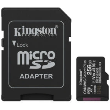 Atmiņas karte Kingston MicroSDXC 256GB Canvas Sele