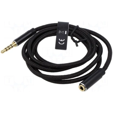 Cable | Jack 3.5mm 4pin socket,Jack 3,5mm 4pin plu