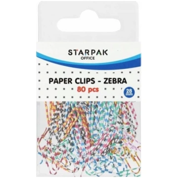 Starpak metāla aproču pogas "zebra" 80 gab. lietā