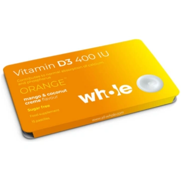 Whole Vitamīnu pastilas - D vitamīns 8606105662949
