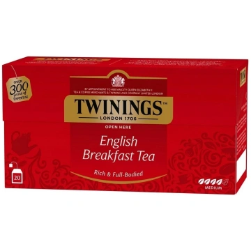 Twinings English Breakfast Tea melnā tēja ar berga
