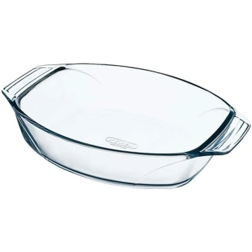 Pyrex Optimum stikla ovāls cepamais trauks ar augs