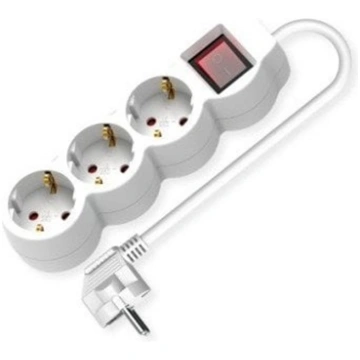 Value Power Strip, 3-way, with illuminated Switch,