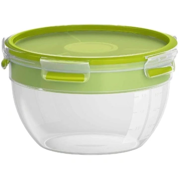 EMSA Clip & Go apaļa pārtikas salātu kaste 2,6 l +