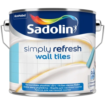 Krāsa flīzēm SADOLIN SIMPLY REFRESH BC 0.465l, pus