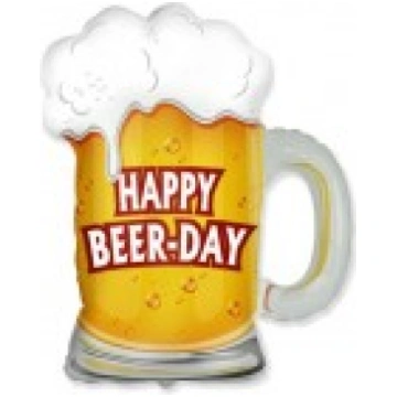 Folijas balons Happy Beer Day, 60cm, Flexmetal Fle