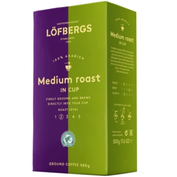 Lofbergs Medium Roast vidēja grauzdējuma malta kaf