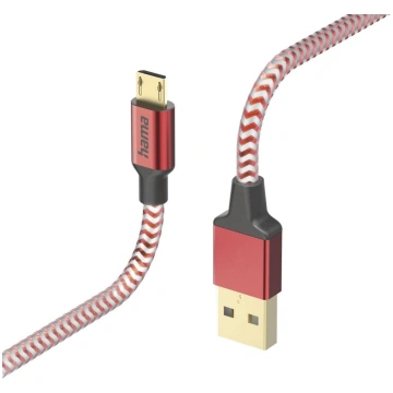 Hama 00201556 Reflective Charging Cable, USB-A - M