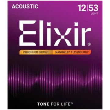 Akustiskās ģitāras stīgas Elixir Phosphor Bronze (