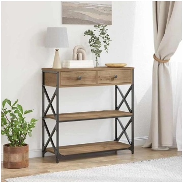 Model 863536 Console Table with Drawers Artisan Oa