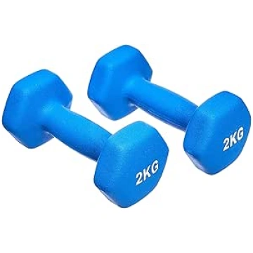Amazon Basics Neoprene Dumbbells Weights Turquoise
