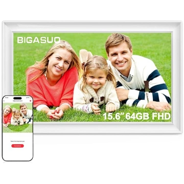 BIGASUO 64GB 15,6 collu Frameo digitālais foto rām
