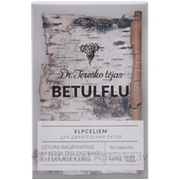 Dr. Tereško tējas Betulflu elpceļiem, 60 kapsulas