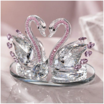 stikla kristāla gulbji 18cm 38640 4750597386402