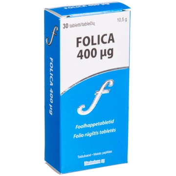 VITABALANS OY FOLICA, 400 mcg, 30 tabletes
