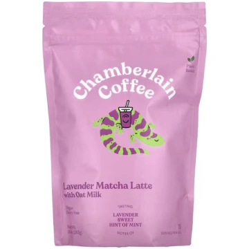 Chamberlain Coffee, Lavender Matcha Latte with Oat