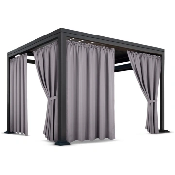 Lapenes aizkars ZMOT-05, 155 x 210 cm, tumši pelēk