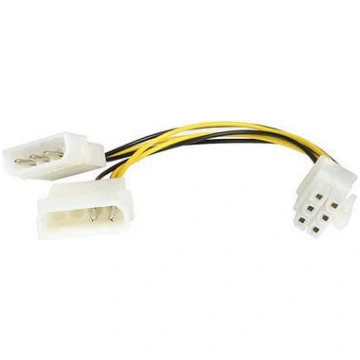 Adapteris Gembird Power Adapter 6-pin PCIe 5.25""