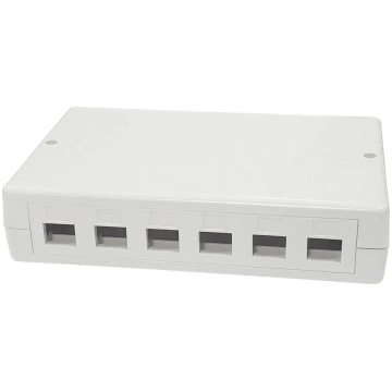 Lanview Surface mount box for 6/12 x RJ45 jack LVN